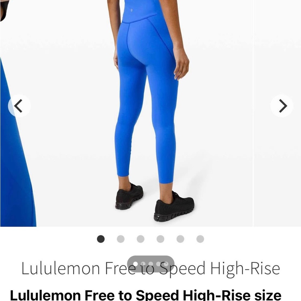 Lululemon Athletica Blue Leggings size 8